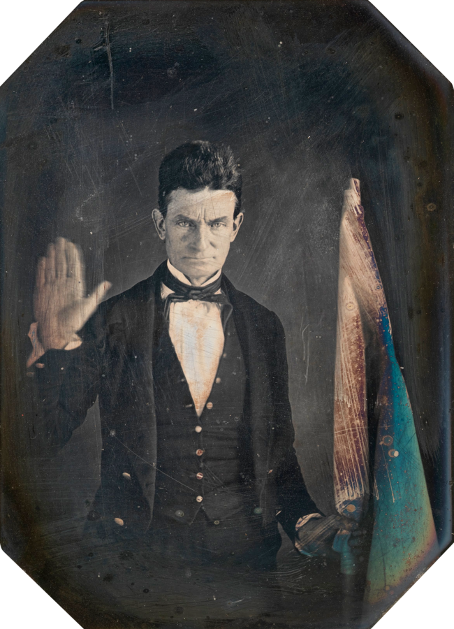 Image: daguerreotype portrait of John Brown by Augustus Washington, ca. 1847