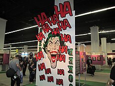 Panel de exposición dedicado al Joker.