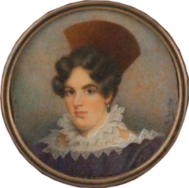 Rafael Domingo del Villar. Juana Pueyrredón de Sáenz Valiente, c. 1830s.