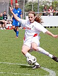 Julia Zirnstein beim Bundesligaspiel SC Freiburg vs. VfL Wolfsburg am 20. Mai 2007 (Endstand 4:0)