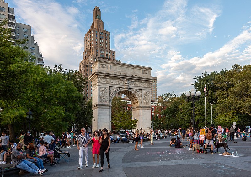 File:July Evening in Washington Square.jpg