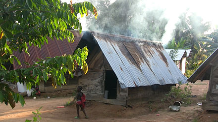 A cooking hut in Kajana