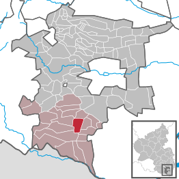 Kaart van Kapellen-Drusweiler