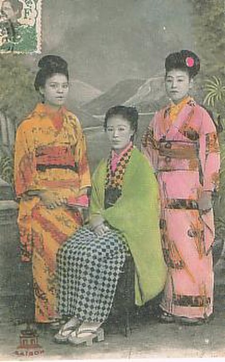 Японские секс-работники в Сайгоне, ок. 1910 г.