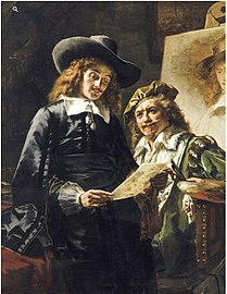 Karel Ooms - Rembrandt and his patron Jan Six.jpg