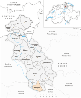 Zemljevid mesta Wallisellen
