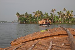 Kerala backwaters, Vembanad Lake, Houseboats, India.jpg