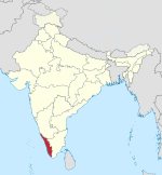Kerala in India (disputed hatched).svg