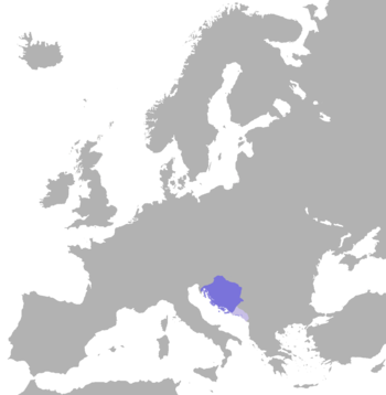 Location of Kingdom of Croatia (925–1102)