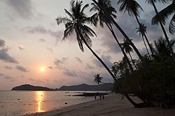 Ko Mak skyline at sunset