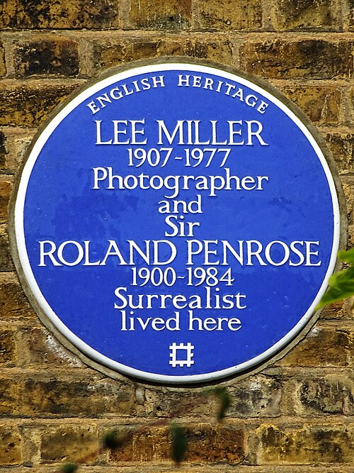 Blue Plaque, 21 Downshire Hill, Hampstead