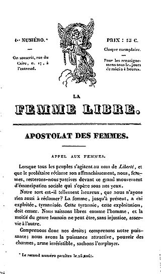 <i>La Femme libre</i> French newspaper
