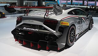 Lamborghini Gallardo GT3 FL2 rear-side at IAA 2013