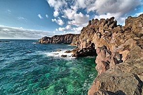 Rocky shore near Hascara