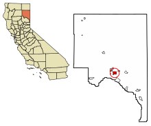 Lassen County California Incorporated and Unincorporated areas Johnstonville Highlighted 0637484.svg