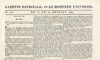 <i>Le Moniteur Universel</i> French newspaper and official journal (1789–1868)