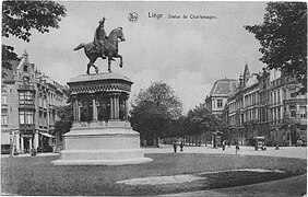 La statue équestre au début du XXe siècle.