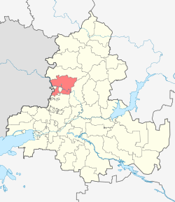 Location of Kamensky District in Rostov Oblast