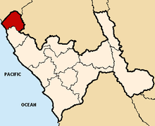 Location of the province Chepén in La Libertad.png
