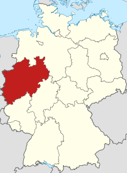 Locator map North Rhine-Westphalia in Germany.svg