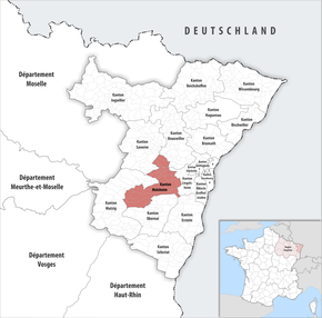 Poziția localității Cantonul Molsheim