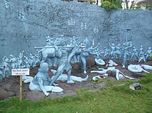 Lord Shiva- Lord Krishna War , Sculpture on Agnigarh (Tezpur).jpeg