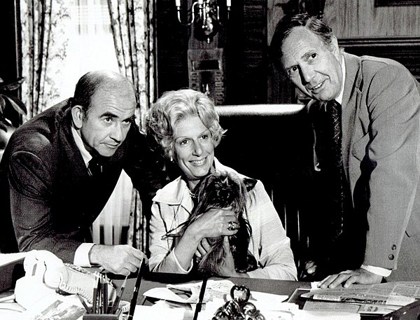 Ed Asner, Nancy Marchand and Mason Adams (1977)