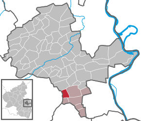 Poziția Mölsheim pe harta districtului Alzey-Worms