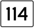 MA Route 114.svg