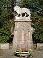 War memorial from 1900 with addition for Second World War