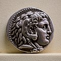 Macedonia - king Alexandros III - 336-323 BC - silver tetradrachmon - head of Herakles in lion scalp - Zeus - Tübingen MUT