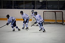 St. Michael's Majors Sr. Hockey Team in action. Majorshockey2023.jpg