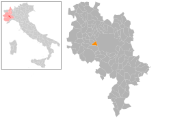 Locatie van Baldichieri d'Asti in Asti (AT)