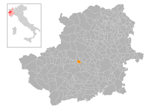 Poziția localității Sant'Ambrogio di Torino