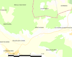 Poziția localității Saint-Agnan