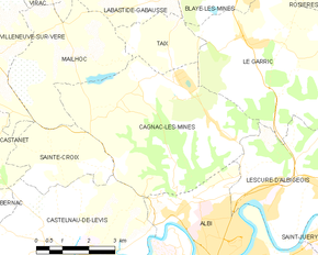 Poziția localității Cagnac-les-Mines