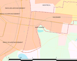 Saint-Mandé - Mapa