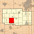 English: This is a map of Ogle County, Illinois, USA which highlights the location of Pine Creek Township.