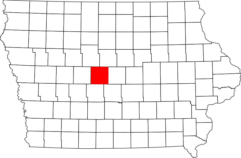صورة:Map of Iowa highlighting Boone County.svg