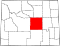 Map of Wyoming highlighting Natrona County.svg