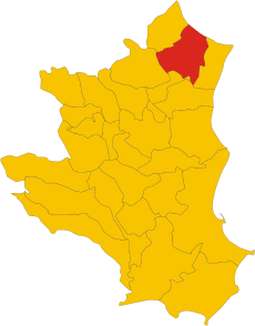Map of comune of Cirò (province of Crotone, region Calabria, Italy).svg