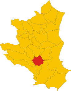 Map of comune of San Mauro Marchesato (province of Crotone, region Calabria, Italy).svg