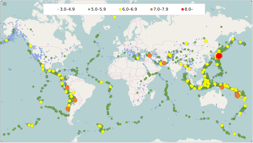 List Of Earthquakes In 2011