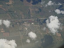 McLean as seen from an airplane, looking south McLean Texas aerial view.JPG