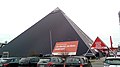 A Media Markt shop in the city 🏙 of Oldenburg, Lower Saxony shaped like a pyramid.