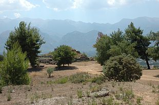 Rovine del santuario Menelàion sull'Eurota