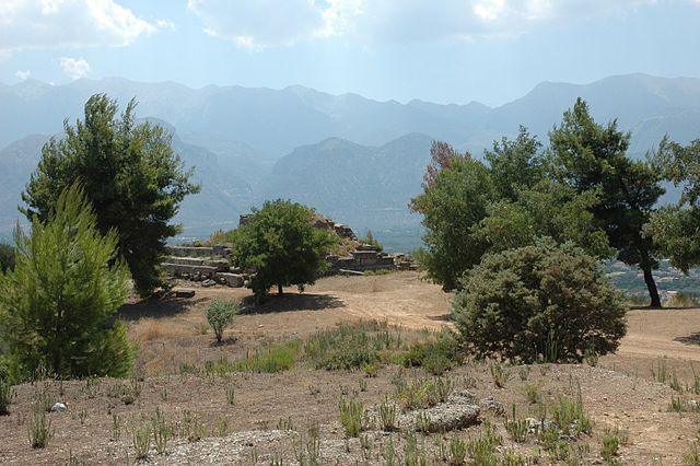 Hollow Lacedaemon. Site of the Menelaion, the ancient shrine to Helen and Menelaus constructed in the Bronze Age city that stood on the hill of Therap