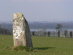 Menhir de la Roche au Diable à Sougéal, Ille et Vilaine.