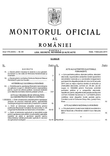 File:Monitorul Oficial al României. Partea I 2011-02-01, nr. 84.pdf