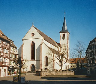 Mosbach Abbey church building in Mosbach, Karlsruhe Government Region, Bade-Württemberg, Germany